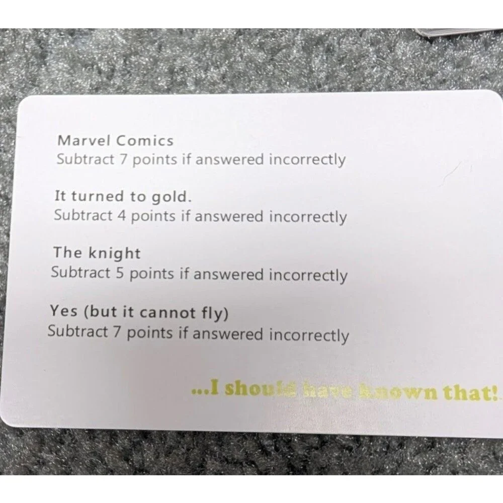 I Should Have Known That Trivia Game About Things You Ought To Know Open Box